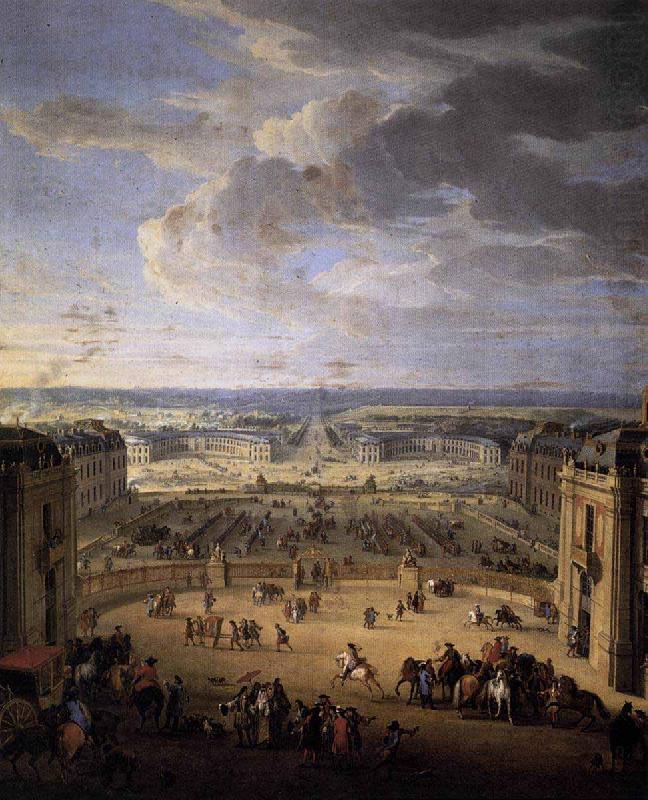 The Stables Viewed from the Chateau at Versailles, John Martin